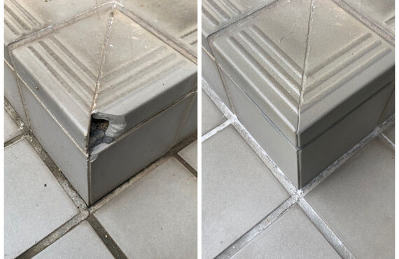 リペアの高い技術で石材にも対応できますので愛知の方はぜひご依頼ください